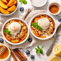 Two Easy Peach Cobbler