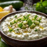 Tzatziki Yoghurt Cucumber Garlic and Mint Dip