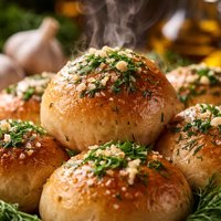 Ukrainian Garlic Bread Puffs Pampushky Z Chansykom