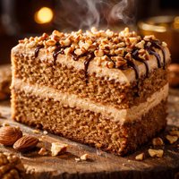 Ukrainian Walnut Almond Torte