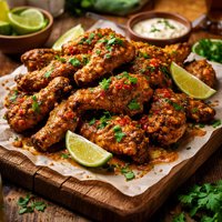 Ultimate Chicken Wings with Curry Lime Butter