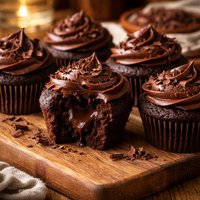 Ultimate Chocolate Cupcakes with Ganache Filling Atk