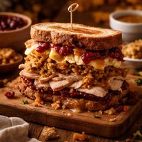 Ultimate Thanksgiving Leftovers Sandwich