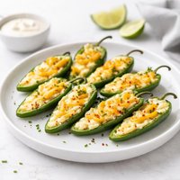 Unbreaded Jalapeno Poppers with Double Cheese