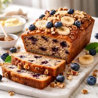 Uncle Dobos Special Banana Blueberry Bread