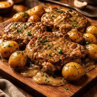 Under Pressure Pork Chops and Potatoes with Gravy
