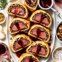 Underwood Individual Beef Wellingtons with Red Wine Sauce