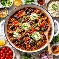 Unstuffed Stuffed Curried Eggplant