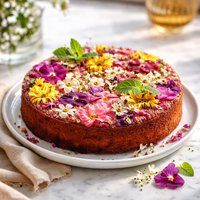 Up Side Down Flower Cake