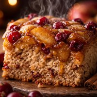 Upside Down Apple Cranberry Coffee Cake