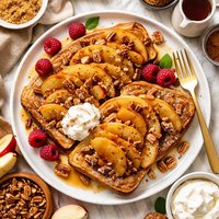 Upside Down Apple French Toast