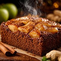 Upside Down Apple Gingerbread