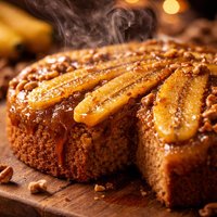 Upside Down Banana Cake