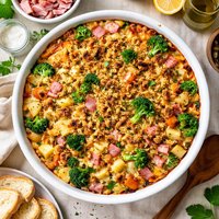 Upside Down Ham Casserole