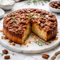 Upside Down Pecan Cake