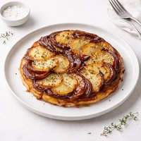 Upside Down Potato Onion Tart