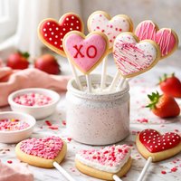 Valentine Cookie Pops