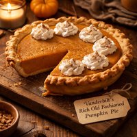 Vanderbilts Rich Old Fashioned Pumpkin Pie