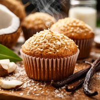Vanilla and Coconut Muffins