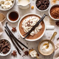 Vanilla Bean Infused Hot Chocolate