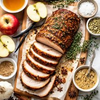 Vanilla Cardamom and Apple Brined Pork Loin