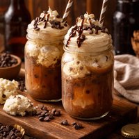 Vanilla Chocolate Chip Root Beer Floats