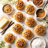 Vanilla Cupcakes W Yummy Penuche Glaze