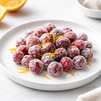 Vanilla Orange Sugared Cranberries