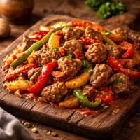 Veal and Bell Peppers