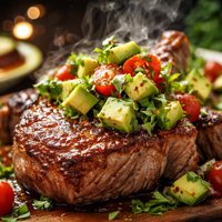 Veal Chops with Avocado