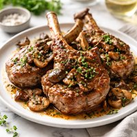 Veal Chops with Mushrooms