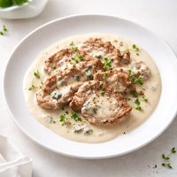 Veal Cutlets in Cream Sauce Lite Bleu