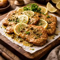 Veal Scaloppine with Lemon Sauce