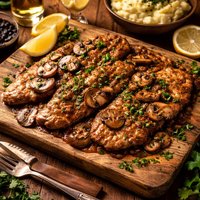 Veal Scaloppine with Marsala for Two