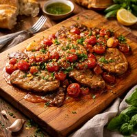 Veal Scaloppine with Tomatoes