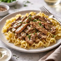 Veal Stroganoff