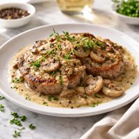 Veal with Mushroom Sauce