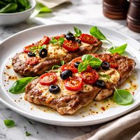 Veal with Pizza Topping