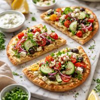 Veg on a Wedge Pita Pizza