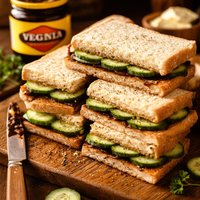 Vegemite and Cucumber Sandwiches