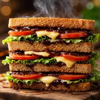 Vegemite Triple Decker Sandwich