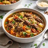 Vegetable Beef Barley Soup