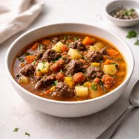 Vegetable Beef Soup Deluxe