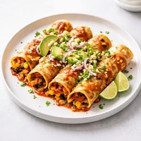 Vegetable Chicken Enchiladas