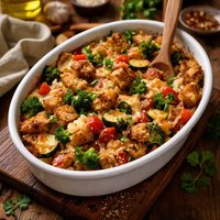 Vegetable Crouton Casserole