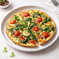 Vegetable Frittata Italian Style Omelet