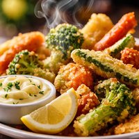 Vegetable Fritto Misto with Lemon Mayonnaise