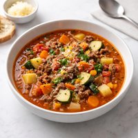 Vegetable Hamburger Soup Stew