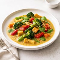 Vegetable in Coconut Curry Sauce