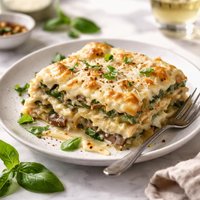 Vegetable Lasagna with White Sauce